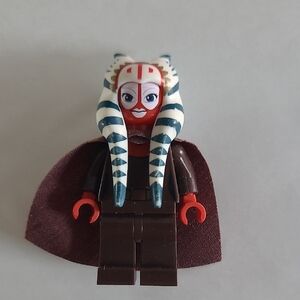 Lego Red and Brown Building Set Minifigure with Cape